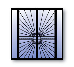 Sunburst Door Design
