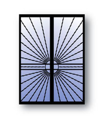 Sunburst Door Design