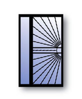 Sunburst Door Design